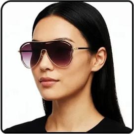 Woeoe Oversize Square Sunglasses Polarized Sun Glasses Fashion Sunnies Sunglasses for Women Costume Party Accessory at Amazon