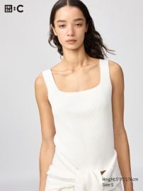 Women\'s 3D Knit Ribbed Sleeveless Sweater | UNIQLO US at Uniqlo