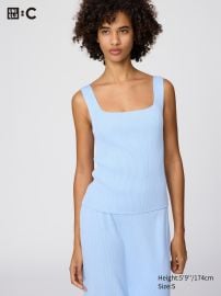 Women\'s 3D Knit Ribbed Sleeveless Sweater | UNIQLO US at Uniqlo