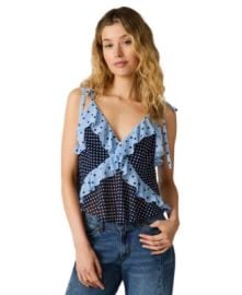 Women\'s Adalina Polka Dot V-Neck Top at Macys