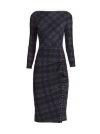 Women\'s Adlia Plaid Body-Con Midi-Dress - Winter Boucle - at Saks Fifth Avenue