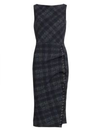 Women\'s Adlia Plaid Cocktail Dress - Winter Boucle - at Saks Fifth Avenue