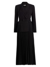 Women\'s Alexandra Belted Blazer Midi-Dress - Black - at Saks Fifth Avenue