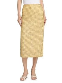 Women\'s Allora Embellished Pencil Skirt - Chamomile - at Saks Fifth Avenue