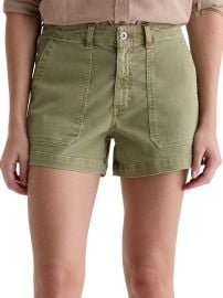 Women\'s Analeigh Twill Denim Shorts - Sulfur Basil - at Saks Fifth Avenue