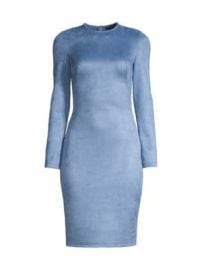 Women\'s Anita Velvet Sheath Dress - Luminous Crystal - at Saks Fifth Avenue