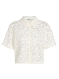 Women\'s Annaelle Cotton Lace Top - White - at Saks Fifth Avenue