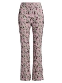 Women\'s Arte Metallic Floral Pants - Raisin Multi - at Saks Fifth Avenue