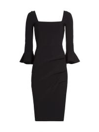 Women\'s Astra Gathered Jersey Midi-Dress - Blue Notte - at Saks Fifth Avenue