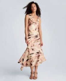 Women\'s Asymmetrical Hem Cowl Neck Dress at Macys