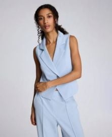Women\'s Asymmetrical One-Button Vest at Macys