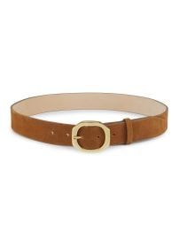 Women\'s Audrey Suede Belt - Brown - at Saks Fifth Avenue