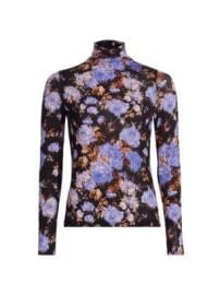 Women\'s Aurelia Iris Print Turtleneck Top - Iris - at Saks Fifth Avenue