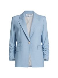 Women\'s Battista One-Button Dickey Jacket - Bluebell - at Saks Fifth Avenue
