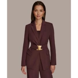 Women\'s Belted Hardware Jacket, Regular & Petite at Macys