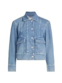 Women\'s Bianca Crystal Denim Jacket - Original Blue - at Saks Fifth Avenue