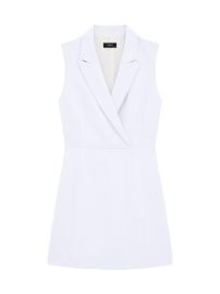Women\'s Blazer Minidress - Pearl Blue - at Saks Fifth Avenue