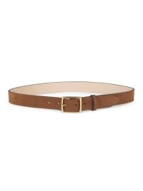 Women\'s Boyfriend Suede Belt - Brown Wood - at Saks Fifth Avenue