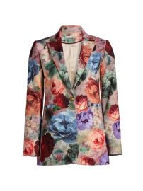 Women\'s Breann Floral Single-Breasted Blazer - Storm Floral - at Saks Fifth Avenue