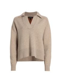 Women\'s Bridget Wool-Blend Long-Sleeve Sweater - Oatmeal - at Saks Fifth Avenue