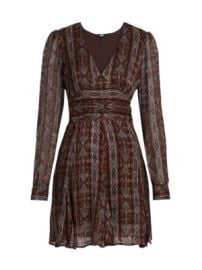 Women\'s Bucatini Silk-Blend Minidress - Landslide Multi - at Saks Fifth Avenue