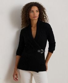 Women\'s Buckled Cotton Sweater at Macys