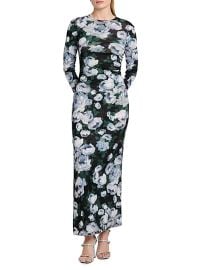 Women\'s Bunch Of Roses Mesh Maxi Dress - at Saks Fifth Avenue