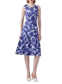 Women\'s Cabana Floral Cotton-Blend Knee-Length Dress - Nautilus Multi - at Saks Fifth Avenue