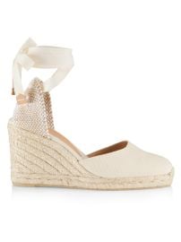 Women\'s Carina Espadrille Wedges - Ivory - at Saks Fifth Avenue