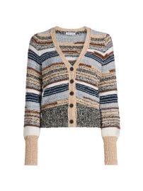 Women\'s Cecily Striped Cotton Cardigan - Whisky Multi - at Saks Fifth Avenue