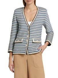 Women\'s Ceriani Knit Jacket - Navy Multi - at Saks Fifth Avenue