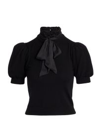 Women\'s Chase Puff-SleeveTop - Black - at Saks Fifth Avenue