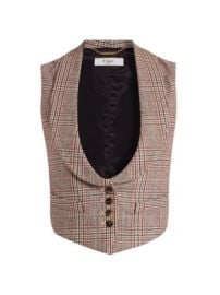 Women\'s Check Wool-Blend Tweed Vest - at Saks Fifth Avenue