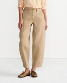 Women\'s Chino High Rise Barrel Leg Utility Ankle Pants at Macys