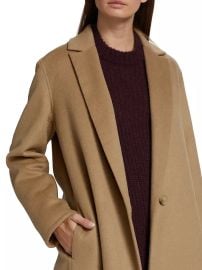 Women\'s Classic Straight Coat - Camello - at Saks Fifth Avenue