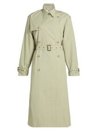 Women\'s Cohen Double-Breasted Belted Raincoat - Sage - at Saks Fifth Avenue