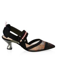 Women\'s Colibri 55MM Mesh Slingback Pumps - Black Multi - at Saks Fifth Avenue