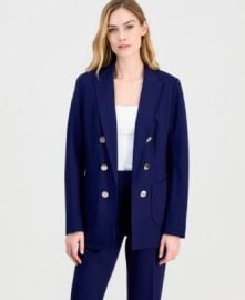 Women\'s Compression Faux Double-Breasted Blazer at Macys