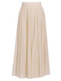 Women\'s Crinkled Cotton Plissé Maxi Skirt - Meringue - at Saks Fifth Avenue