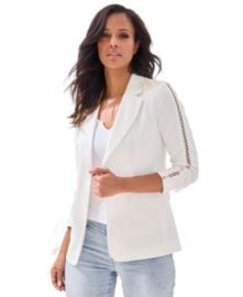 Women\'s Crochet Detail Blazer at Macys