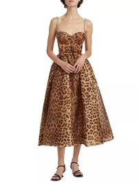 Women\'s Crush Leopard Paneled Midi-Dress - Leopard - at Saks Fifth Avenue