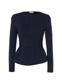 Women\'s Curved Crepe Jacket - Navy - at Saks Fifth Avenue