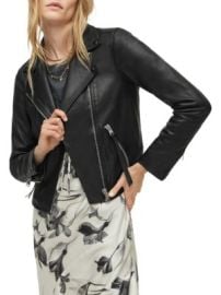 Women\'s Dalby Leather Biker Jacket - Black - at Saks Fifth Avenue