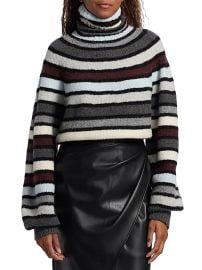 Women\'s Danea Striped Cashmere-Blend Oversized Sweater - Neutral Multi - at Saks Fifth Avenue