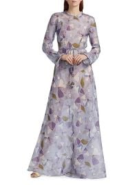 Women\'s Dawning Printed Maxi Dress - Lilac Pansy - at Saks Fifth Avenue