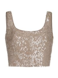 Women\'s Dazzling Cascade Embroidery Cropped Top - Rope - at Saks Fifth Avenue