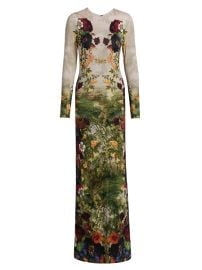 Women\'s Delora Long-Sleeve Maxi Dress - Forbidden Forest - at Saks Fifth Avenue