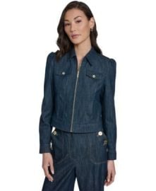 Women\'s Denim Zip Trucker Jacket at Macys