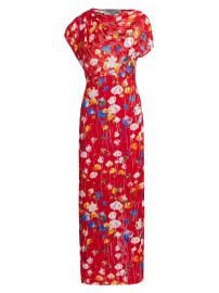 Women\'s Draped Sheath Maxi Dress - Poppy - at Saks Fifth Avenue