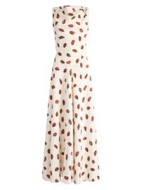 Women\'s Drina Kiss-Print Maxi Dress - Ivory Kisses - at Saks Fifth Avenue